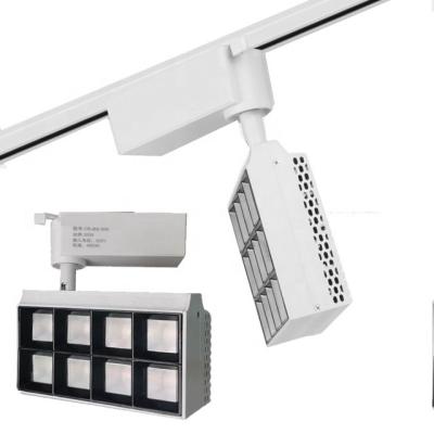 China Retail Store 20W 30W 60W Adjustable Focus 20w Track Spotlight White Square Led Track Light for sale