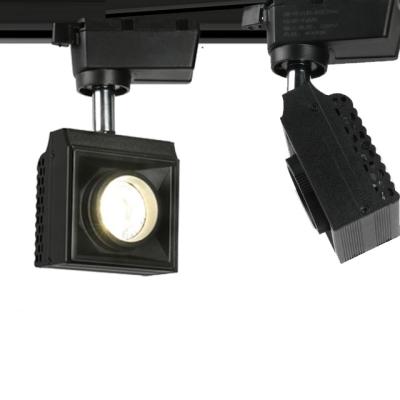 China Factory Direct Selling Modern Square 10w Track Light COB Spotlight Aluminum Material for sale