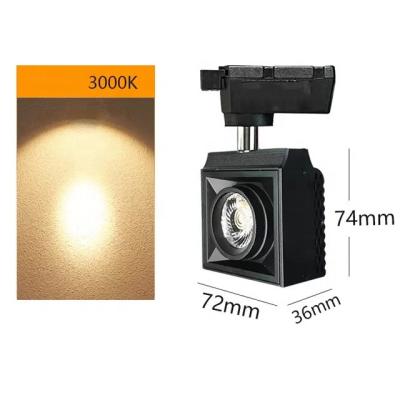 China Modern MINI COB Led Track Light Black White Shell Focus Lighting Super Bright 220V COB Led Track Light for sale