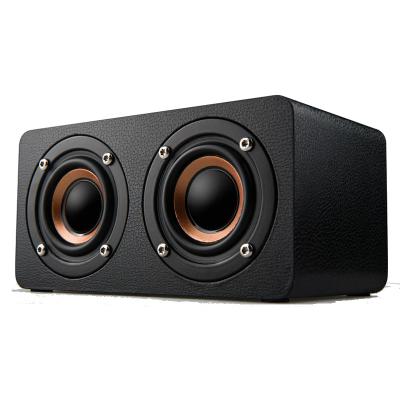 China No Vofull 50w Karaoke Wood Wireless Home Desktop Portable Woofer Blue Tooth Heavy Bass Speaker for sale