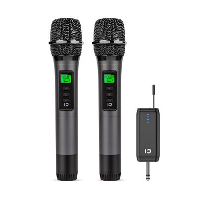 China U20 Handheld Microphone Dual Wireless Microphone Professional Apply To Any Mic Input Audio Device for sale