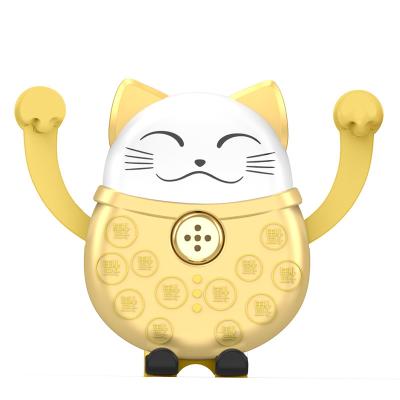 China New Lucky Cat Car Phone Holder Car Adjustable Duct Navigation Gravity Mobile Bracket Customized Gift Wholesale for sale