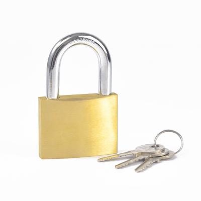 China Durable High Quality Factory Price 60*46*17MM Copper Brass Wholesale Sale Anti Theft Padlock Durable for sale