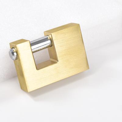 China Durable Wholesale Imitation Copper D Shaped Rectangle Padlock for sale