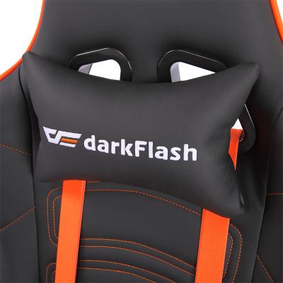 China (Height) darkFlash Adjustable Desk Chairs China Fashion Black High Back Leather Gaming Chair Furniture for sale