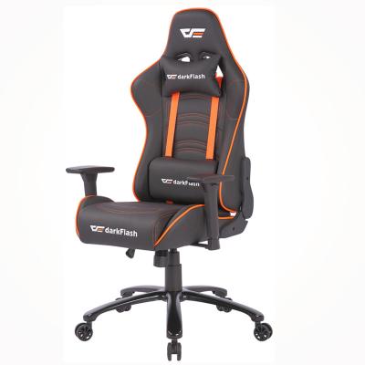 China Darkflash Convertible Gaming Chairs Ergonomic Office Furniture Gamer Chairs RGB Leather Gaming Chair for sale