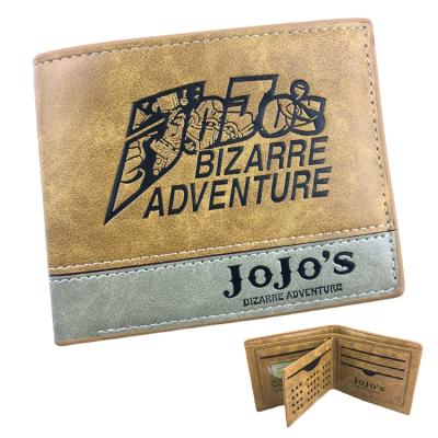 China Waterproof JOJO's Bizarre Adventure Embossed PU Leather Wallet Under Legend Yuri On Ice Wallet for sale