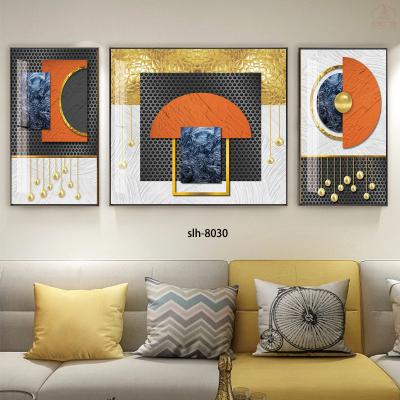 China New Heigh Classic/Postmodern Quality 3 Pieces Abstract Diamond Paintings Crystal With Frame 3D Set for sale