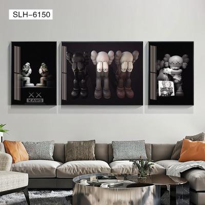 China New Classic/Postmodern Modern 3 Pieces of Popular Elements Diamond Wall Paintings Crystal for Living Room for sale