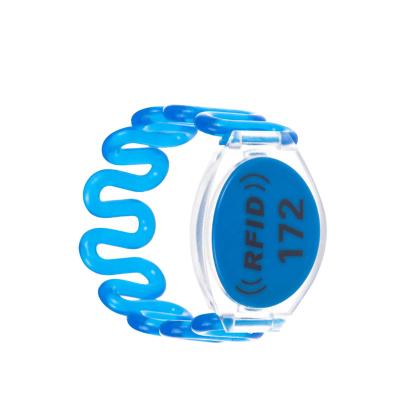 China Access Control System Hot Sale Smart RFID Recycled Plastic Wristband Programmable Wristbands for sale