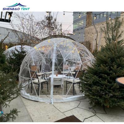 China hot sale structure geodesic dome tent igloo stable transparent dome tent glamping tent for garden for sale