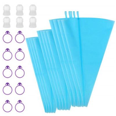 China Disposable Thickened Silicone Pastry Bag Icing Piping Bag Cake Cupcake Decorating Bags for sale