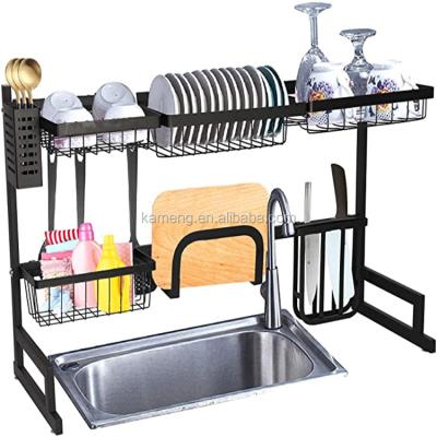 China Sustainable Over Sink(32inch) Dish Drying Rack,Dish Rack Shelf For Kitchen Supplies Storage Organizer Utensils Holder Counter for sale