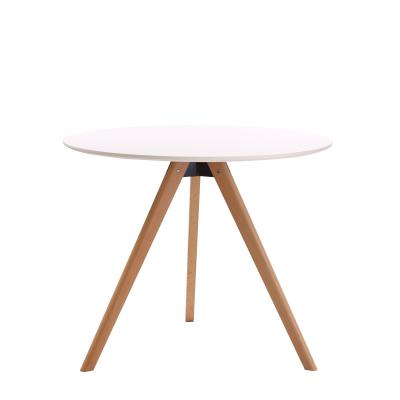 China (Other) Dining Table MDF Adjustable Round Dining Table 3 Legs Round Dining Table for sale