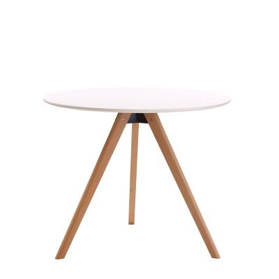 China Wholesale Modern White Three Leg MDF Top Coffee Table for sale