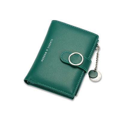 China High Quality Small Waterproof Fashion PU Leather Credit Card Holder Waterproof Customized Short Wallets Women Coin Purse for sale