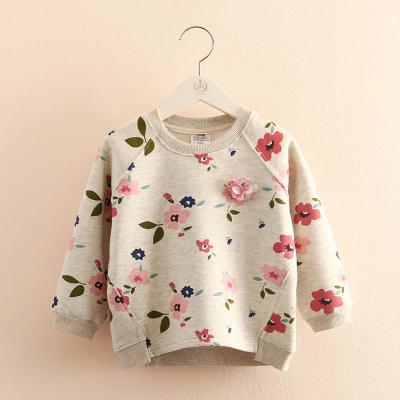 China Anti-Shrink Children's Sweatshirt With Round Neck Girl Pullover With Long Sleeve Pullover Print Hoodies For Autumn And Winter Customized for sale