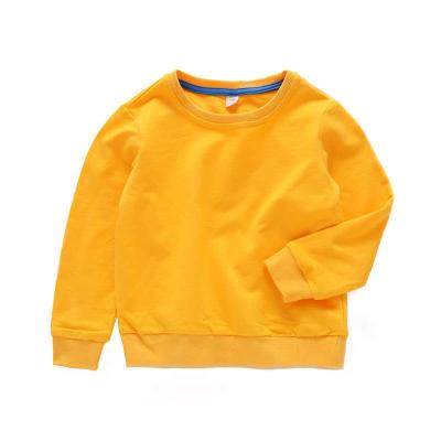 China Custom Logo Printing Kids Baby Boys Unisex Hoodies Anti-Wrinkle Kids Pullover Sweatshirts Solid Color Pure Color Sweatshirts For Boy for sale