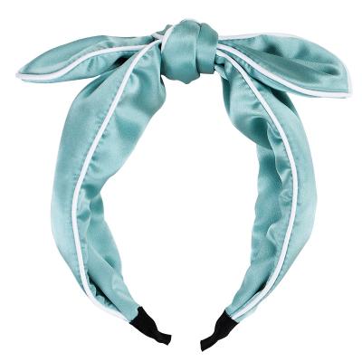 China Wholesale Hot Selling High Quality Smooth Silk Headband Soft Comfortable Many Colors To Choose Creative Double Hair Accessories Headband for sale