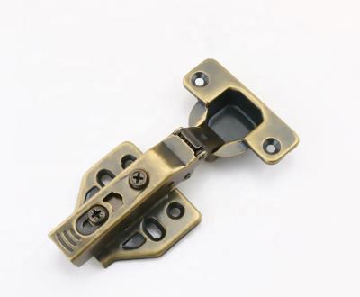 China Roeasy 35mm Modern Antique Brass Finish Cup Soft Close 3D Concealed Cabinet Hinge Hydraulic Cabinet Hinge for sale