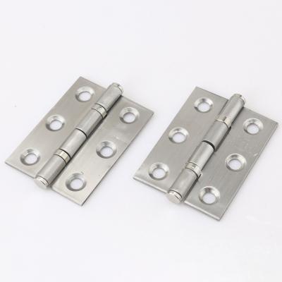 China Roeasy Modern 2 Inch Stainless Steel Small Flat Head Door Hinge Furniture Hinge for sale