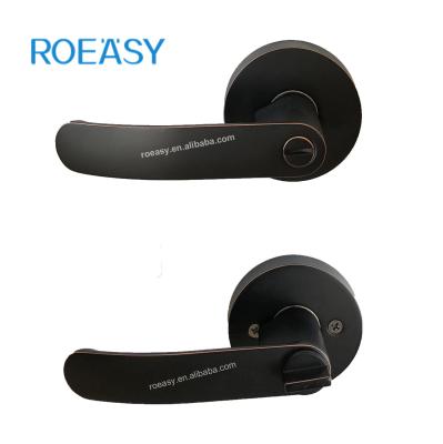 China Roeasy 6251 BN-BK Modern Heavy Duty Zinc Alloy Door Knob Lever Type Tubular Door Lock for sale