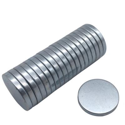 China Industrial Magnet Flat Round Small Size Magnet For Magnetic Pickups And Other Purposes for sale