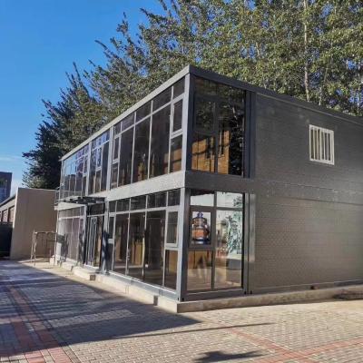 China Modern complete decorative cheap luxury prefab two storey container house for sale for sale