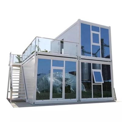 China Flat Pack Modern Light Steel Single Demountable Container House / Movable Domestic Prefab Movable Housing Price for sale