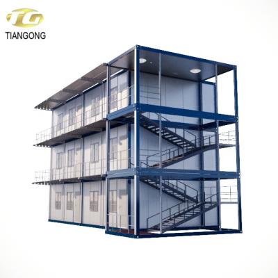 China Modern High Quality Low Cost School Building Flat Pack Steel Prefab Container House for sale