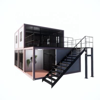 China 2019 China Factory Price Light Steel Frame 40ft Luxury Prefab Parking Lot House For Hotel for sale