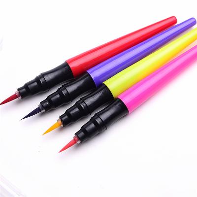 China Washable Non-Toxic Skin Brush Brush Non-Toxic Tip Body Marker Pen Body And Face Patinting Pen For Eyeliner Makeup for sale