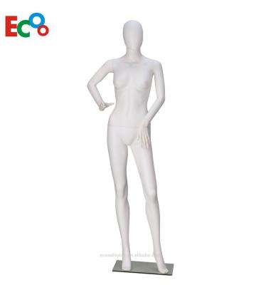 China Adjustbale Cavity Cheap Plastic Women Female Posing Mannequin Blowing White for sale