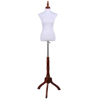 China Adjustable Half Body Torso Mannequin With Dress Form for sale