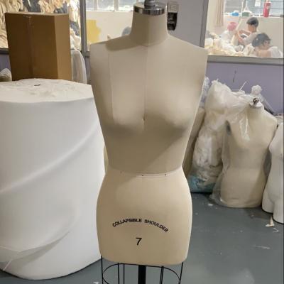 China Adjustable European Size Fiberglass Female Mannequin For Tailoring for sale