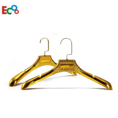 China Single Gloden Tube Decorative Selling Plastic Hangers for sale