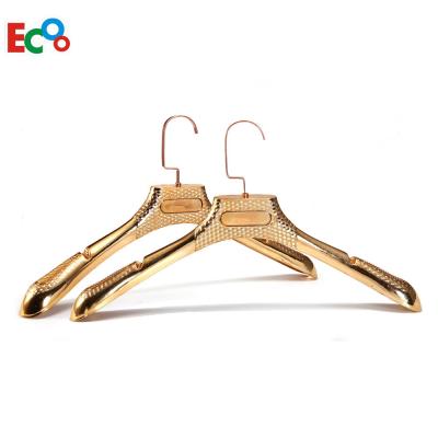 China Single Tube Fancy High End Gold Plastic Hanger for sale