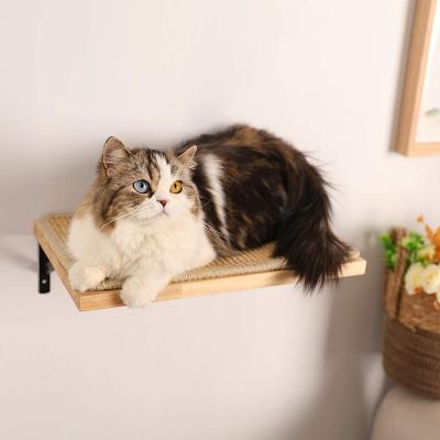 China Modern viable cat wall furniture, cat scratching post to climb, used for cat wall shelves of various shapes cat wall hammock for sale