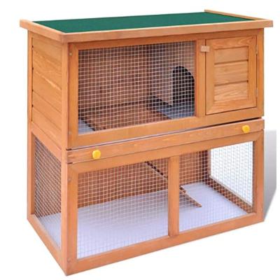 Chine Breathable Warm Sale Wooden Pet House Hutch Outdoor Guinea Pig Cage à vendre