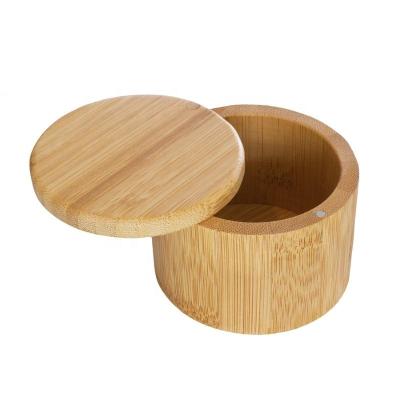 China Hot factory from Europe turned the small round bamboo box of wooden and bamboo boxes with sliding magnet lid wooden watch boxes for sale