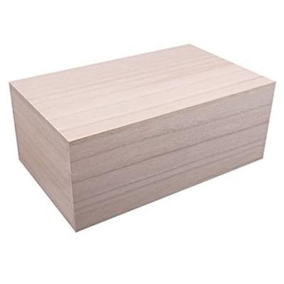 China Japan Unfinished Small Wooden Craft Wooden Boxes With Lids Paulownia Box For Gifts Wooden Box for sale