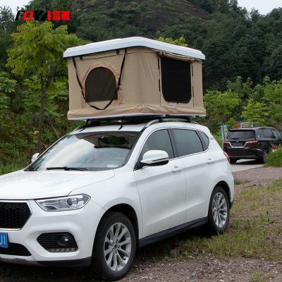 China Wholesale 2-4 Person Color Outdoor Camping Top Tent UV-Resistant Ultra Folding Hardtop Cheap Waterproof Orange Car Upright Roof Top Tent for sale