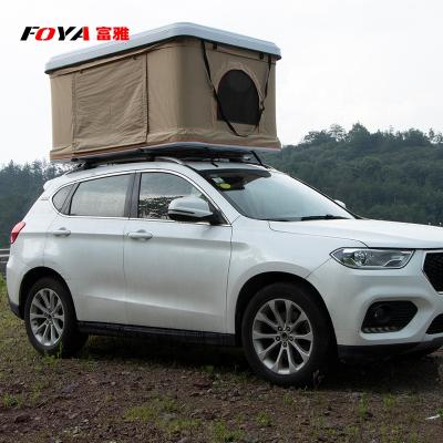 China 2021 Camouflage game hotsale factory OEM top tent/Wholesale car aluminum top hard shell 4x4 tent roof field for sale