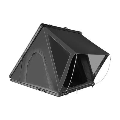 China FOYA 2021 Newcomers Camouflage Game/Field Top Triangle Roof Top Aluminum Hard Shell Roof Top Tent Shell Tent for sale