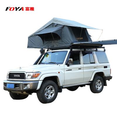 China UV-Resistant Camping Roof Top Tent Shell Car Truck Soft Campers Cover Top Dinghy Tent 4 People for sale