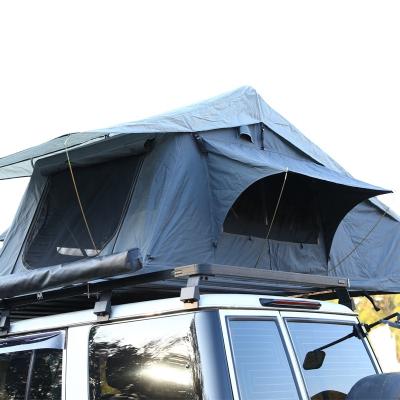 China UV-Resistant Adventure Kings Cover Car Top Roof Tent Camper Truck SUV 4 Person 4x4 Top Tent For Car Camping for sale