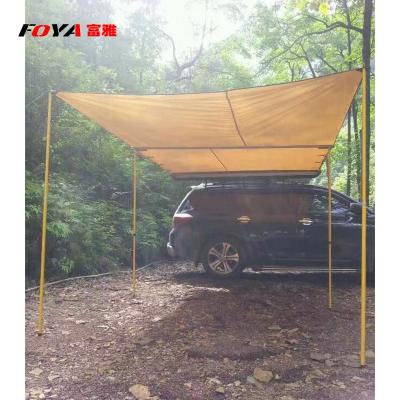 China UV-resistant soft aluminum material car sunshade tent top side roof shell tent waterproof camping tent for sale