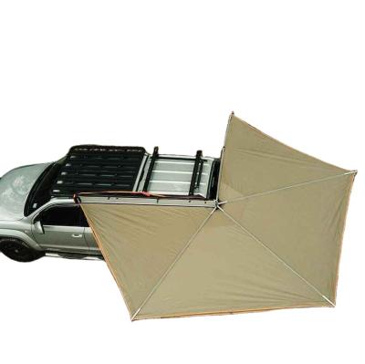 China UV-Resistant Outdoor Camping 4WD Sunproof Car Shelter 270 Degree Foxwing Awning Retractable Car Tent for sale