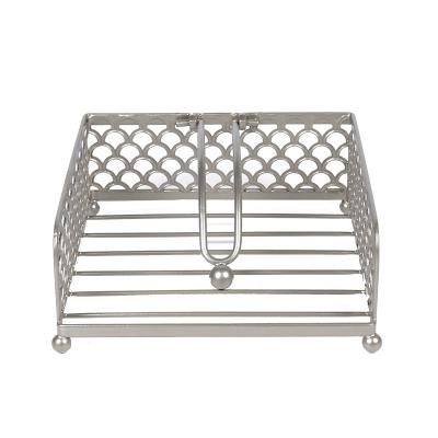 China Kitchen Restaurant Kitchen Countertop Tables Roll Collection Silver Powder Coated Metal Iron Towel Dish Rack Dispensing Rack for sale