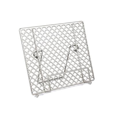 China Sustainable Wire Table Menu Display Rack For Home Dining Room for sale